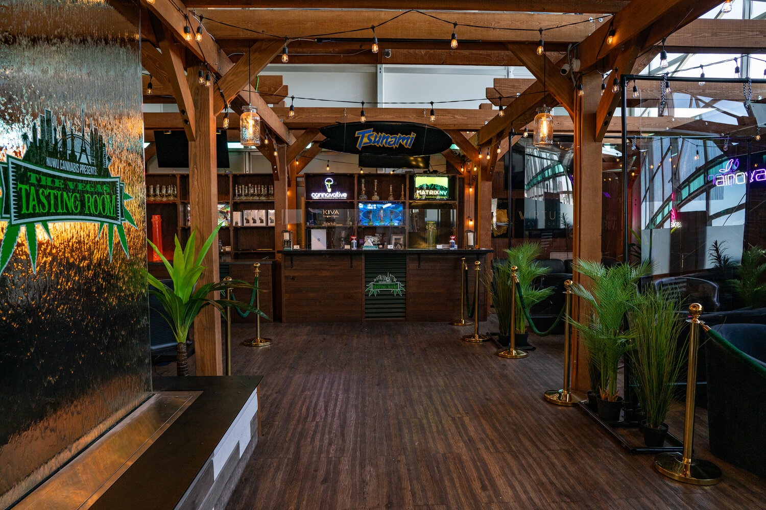Las Vegas’ first, and still only, legal cannabis consumption lounge is located at the NuWu Cannabis Marketplace dispensary.