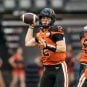 Nathan Rourke of the B.C. Lions