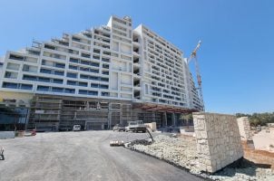 Ongoing construction of the City of Dreams Mediterranean resort in Cyprus