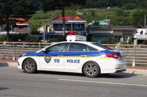South Korea Police patrol car