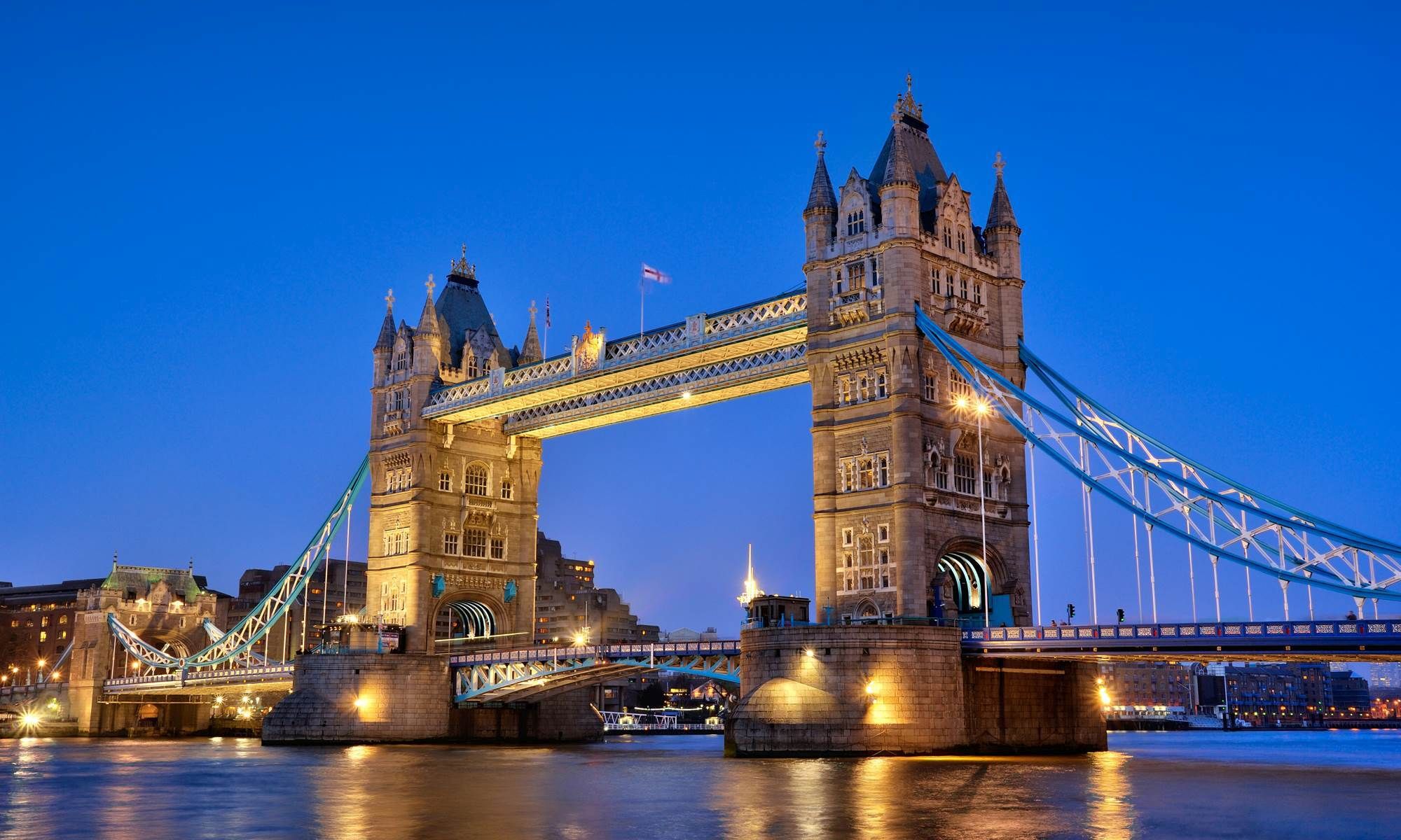 Tower Bridge over the River Thames, London