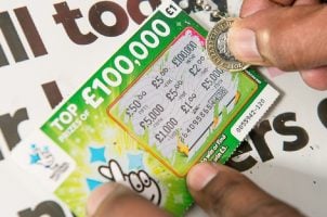 UK National Lottery scratch-off