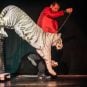 Magician Dirk Arthur performs with a snow leopard in this undated photo from his website. (Image: dirkarthurmagic.com)