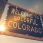 Welcome to Colorado sign