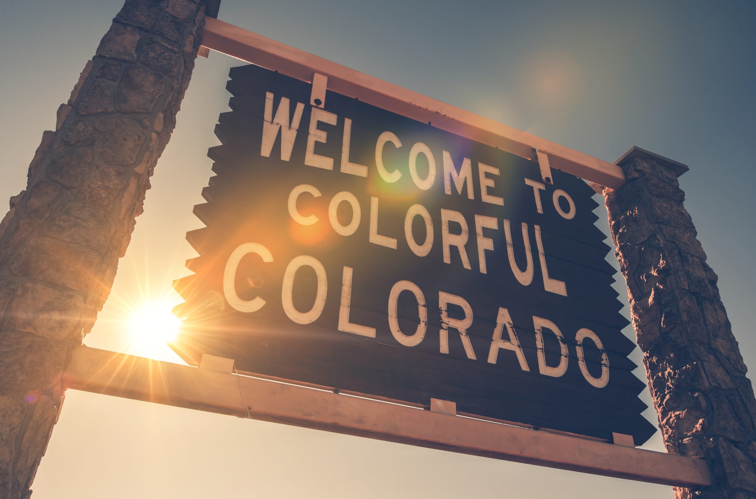 Welcome to the Colorado sign