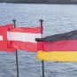 Swiss, Austrian and German flags