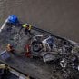 Garbage retrieved from the Yarra River in Victoria, Australia
