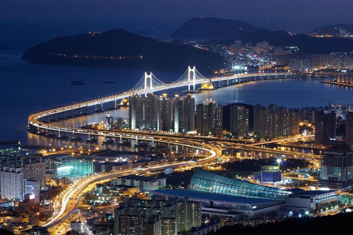 Jembatan Gwangan di Busan, Korea Selatan
