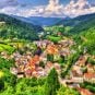 View of Hornberg village in Schwarzwald mountains - Germany