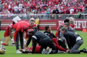 Jimmy G Trey Lance QB San Francisco 49ers ankle injury