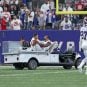 Sterling Shepard WR New York Giants knee injury ACL MetLife Stadium turf