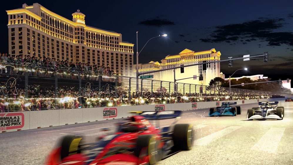 Formula 1 Las Vegas Grand Prix rendering