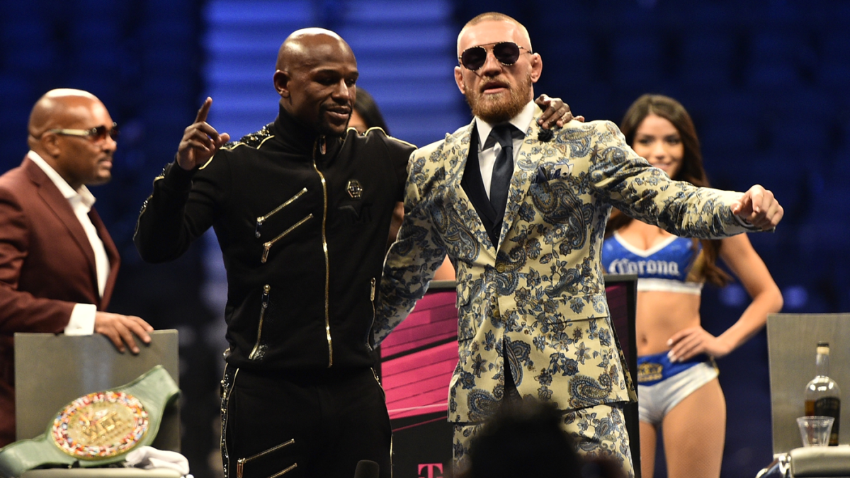 Floyd Mayweather with Conor McGregor