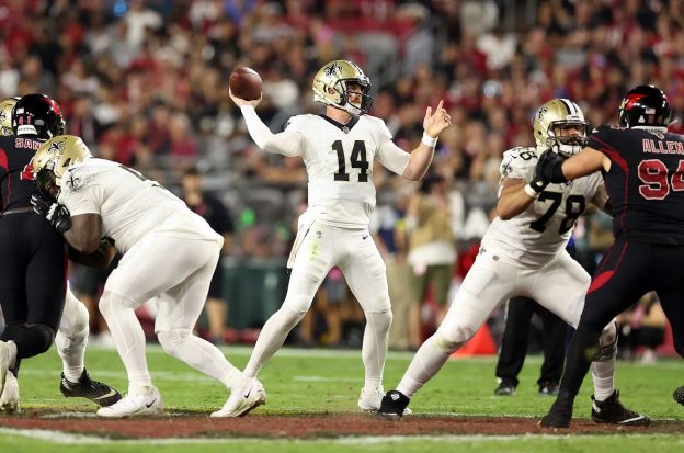 Andy Dalton QB New Orleans Saints starting Jameis Winston