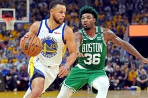 Steph Curry Golden State Warriors Boston Celtics Brooklyn Nets LA Clippers NBA title championship odds Bucks Suns