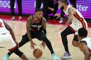 Damian Lillard Calf Injury Portland Trail Blazers Miami Heat