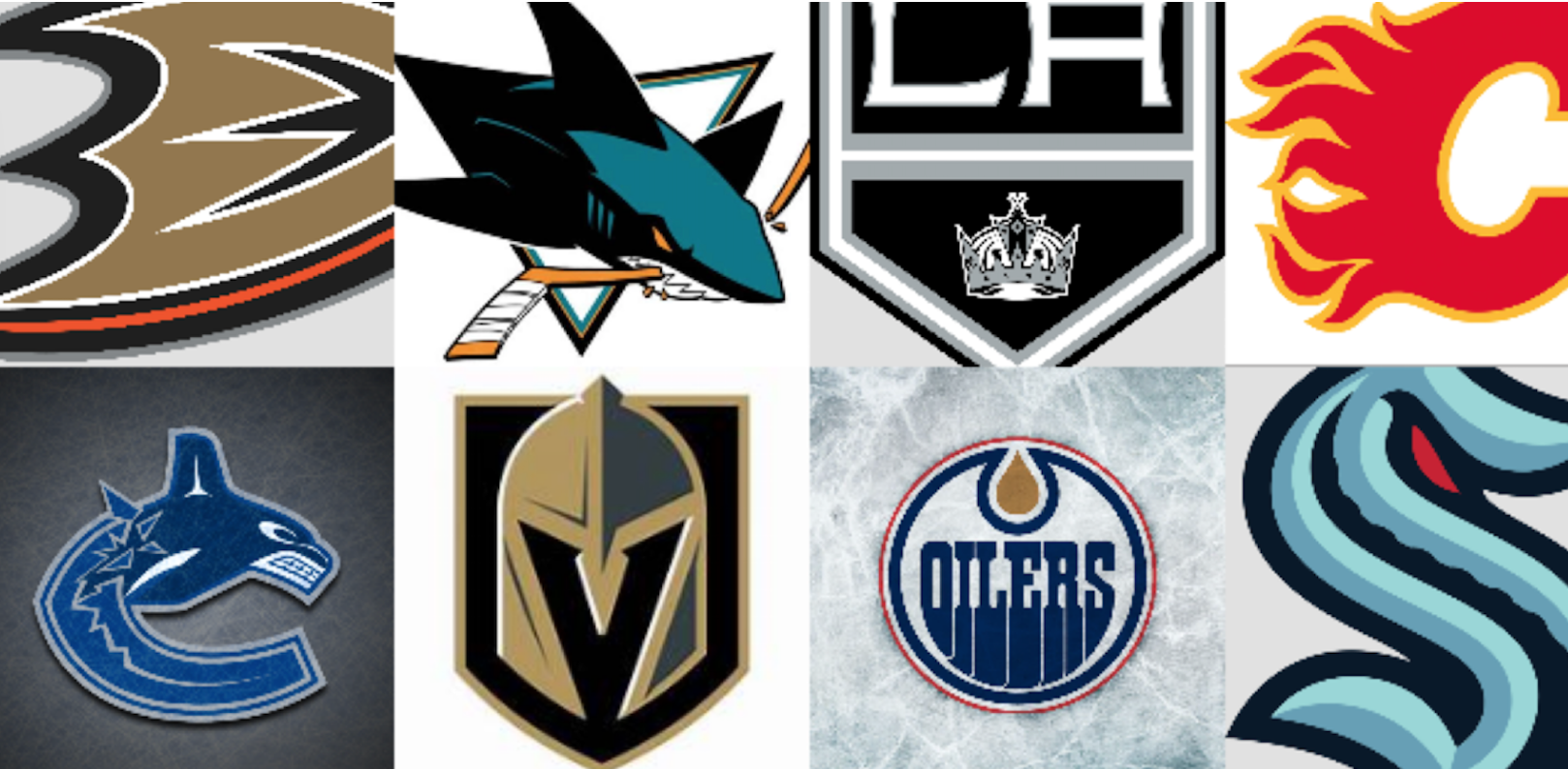 NHL Pacific Division Logos