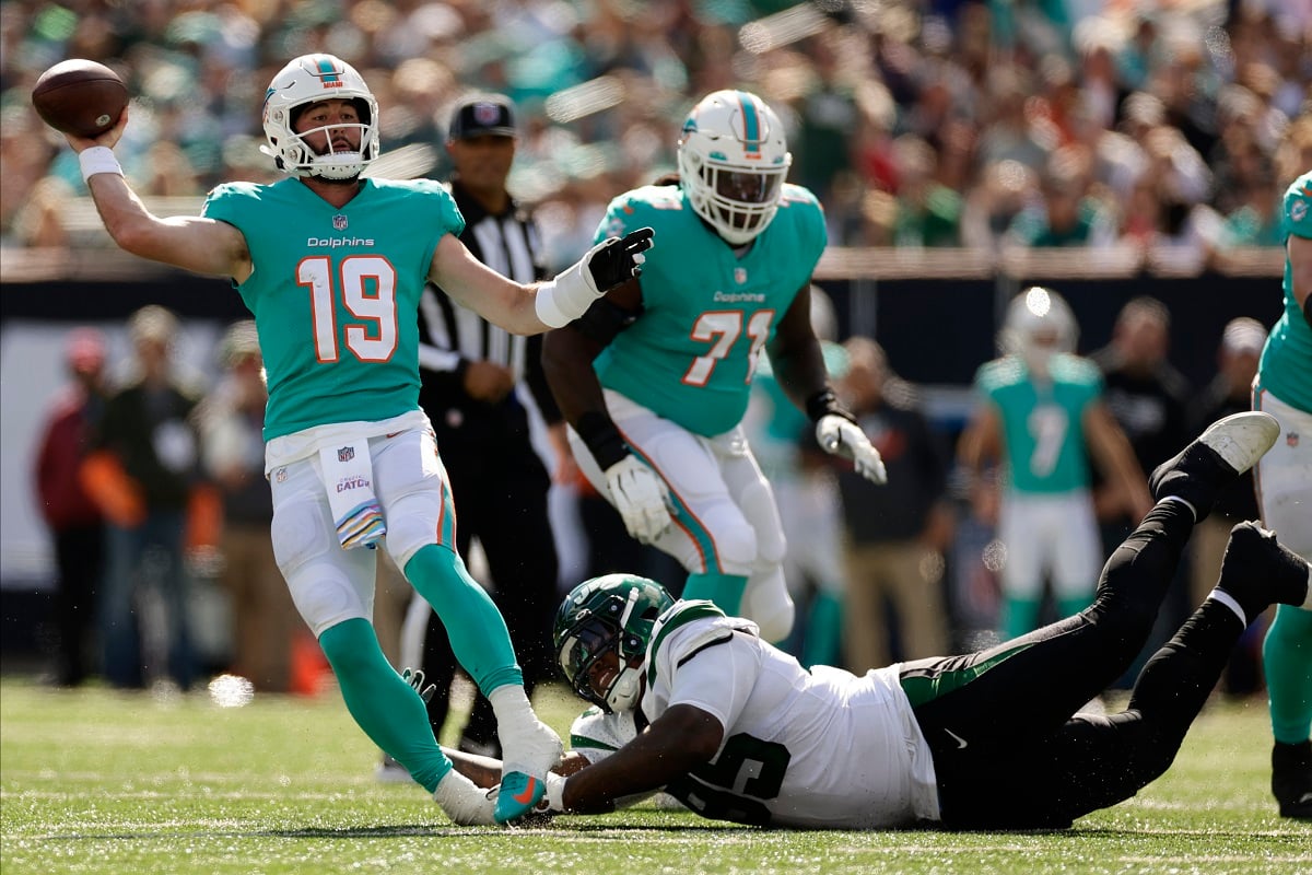 Skylar Thompson Miami Dolphins backup quarterback QB Minnesota Vikings