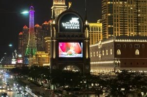 Macau casino revenue IVS visa China COVID-19