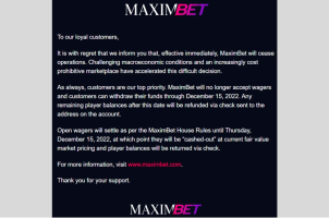 MaximBet letter