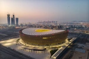The Lusail Stadium in Doha, Qatar