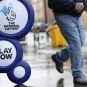 UK National Lottery sign