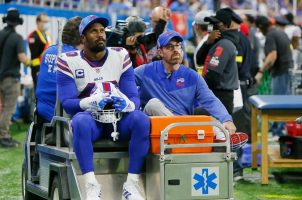 Von Miller Buffalo Bills knee injury avoids torn ACL Lions Thanksgiving