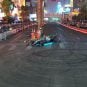 Lewis Hamilton Hits Median During F1 Las Vegas Grand Prix Launch Party