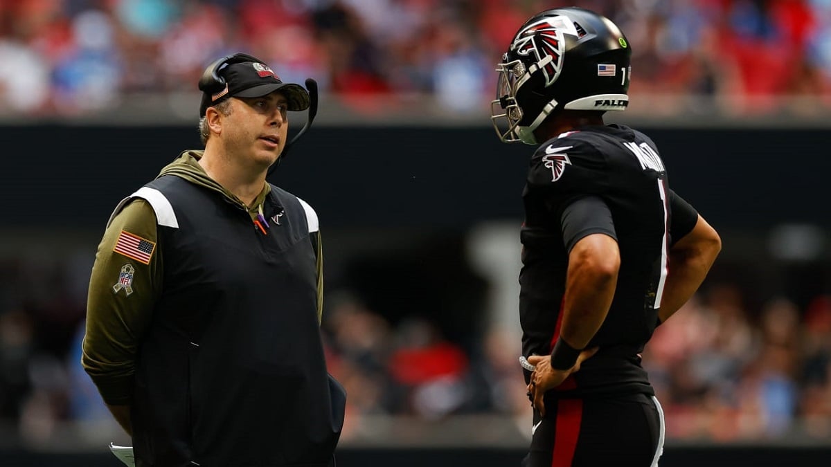 Marcus Mariota Arthur Smith Atlanta Falcons benched QB 