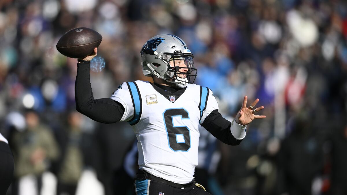 Baker Mayfield LA Rams Waivers Quarterback Panthers