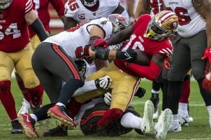 Deebo Samuel ankle injury San Francisco 49ers Tampa Bay Bucs