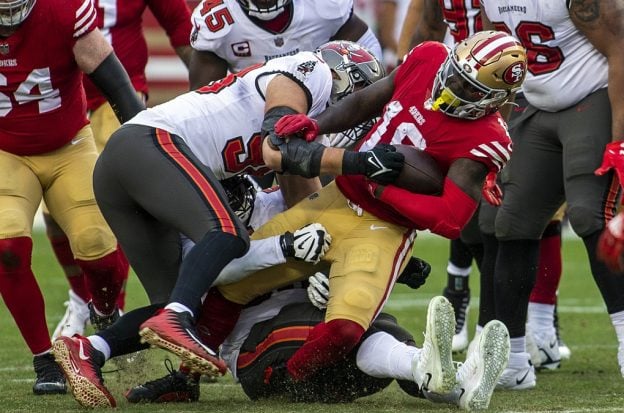 Deebo Samuel ankle injury San Francisco 49ers Tampa Bay Bucs