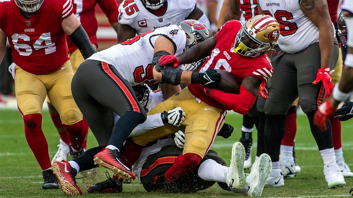 Deebo Samuel ankle injury San Francisco 49ers Tampa Bay Bucs