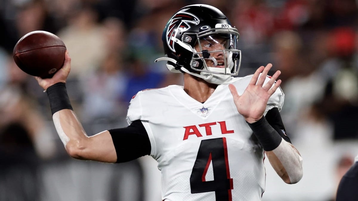 Desmond Ridder Atlanta Falcons rookie quarterback benched Marcus Mariota