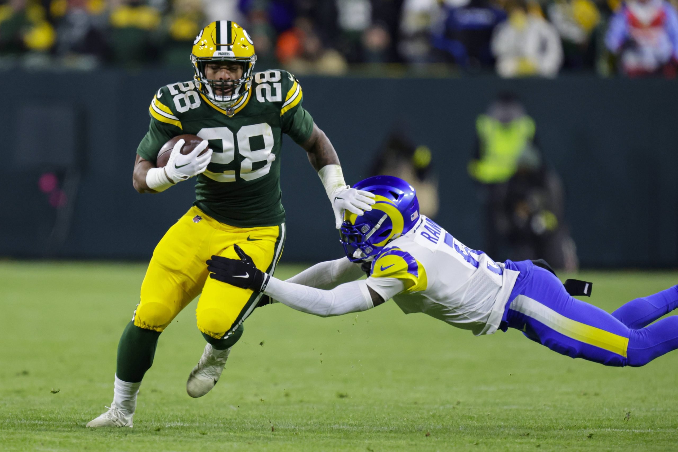 Green Bay Packers running back A.J. Dillon