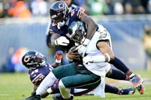 Jalen Hurts shoulder injury Philadelphia Eagles Bears