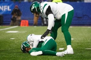 New York Jets QB Mike White ribs injury Zach Wilson Detroit Lions