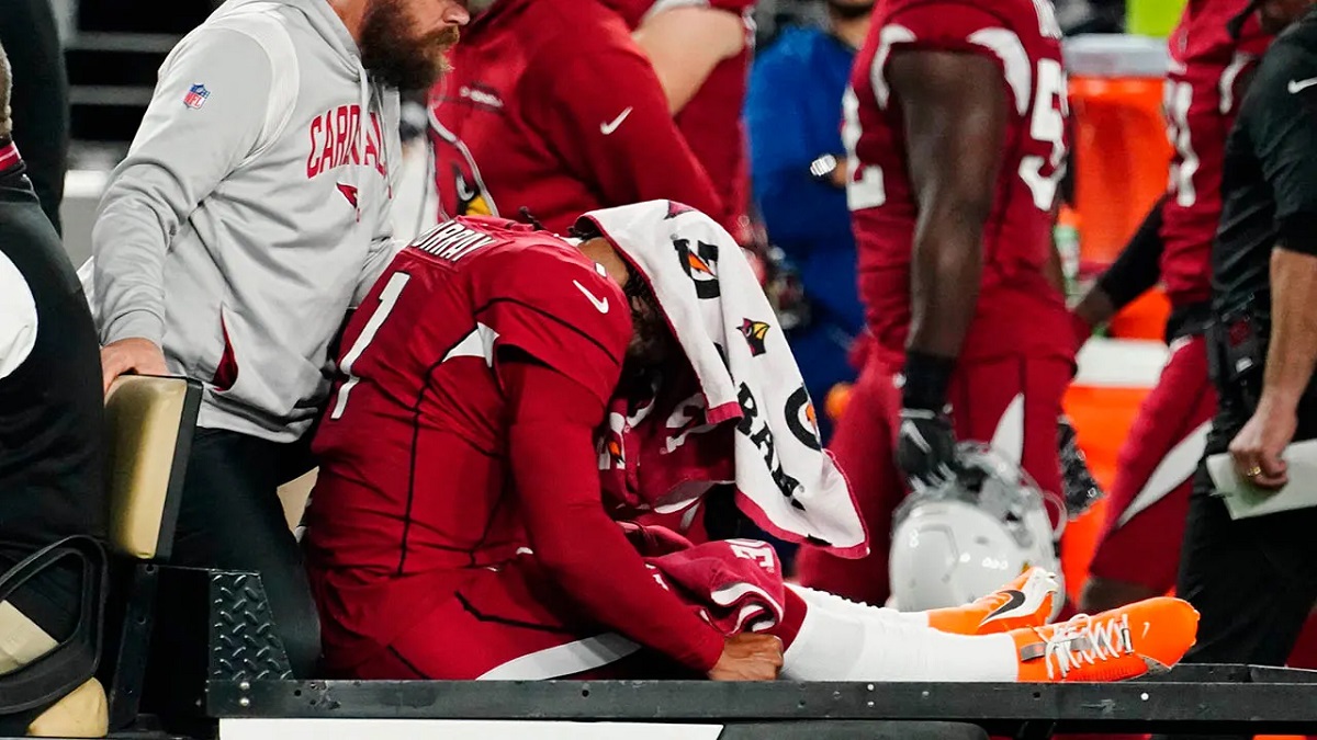 Kyler Murray ACL knee injury Arizona Cardinals Monday Night Football Patriots