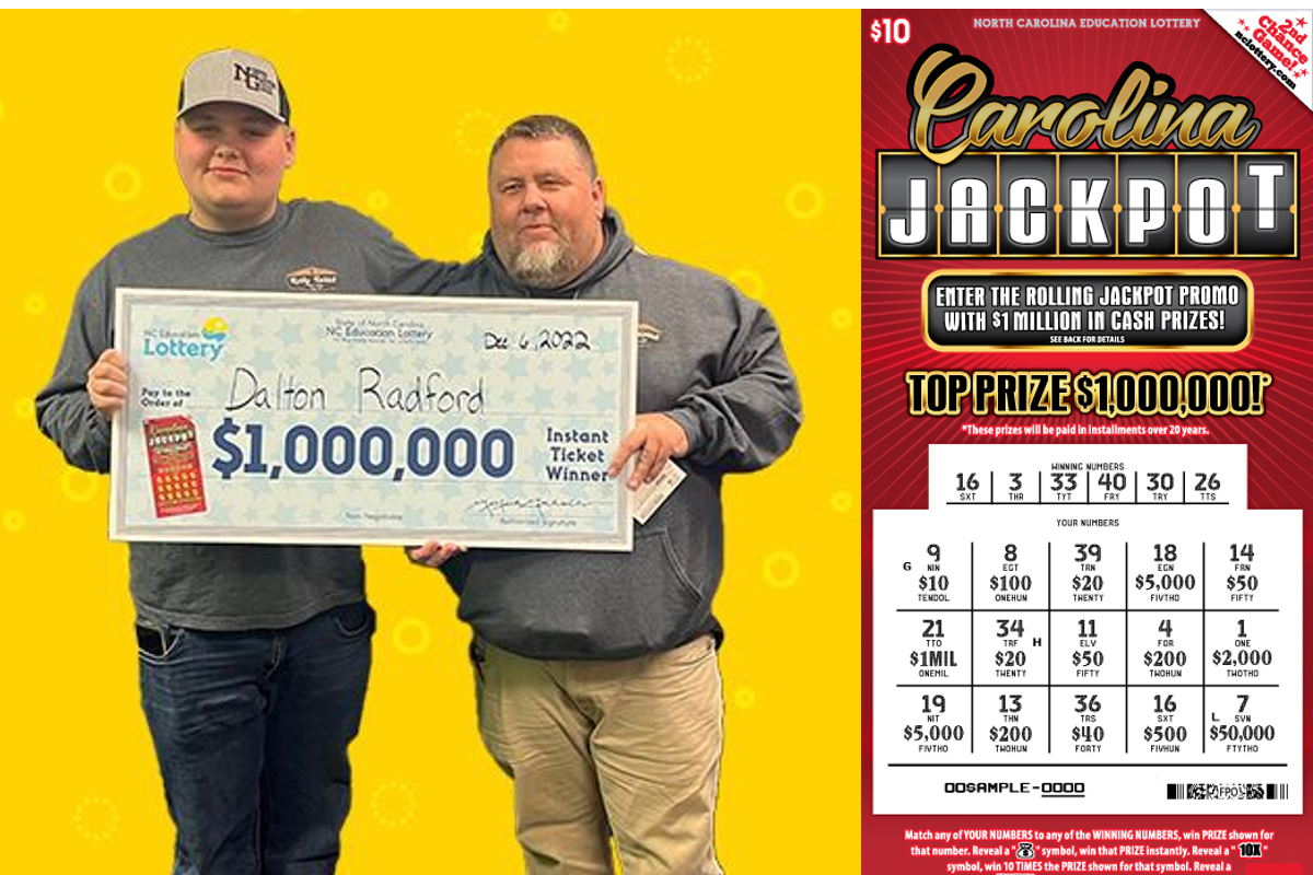 North Carolina Lottery scratch-off prize