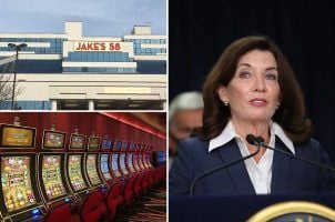 New York Jake's 58 Casino VLTs Kathy Hochul