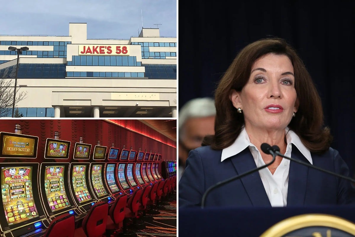 New York Jake's 58 Casino VLTs Kathy Hochul