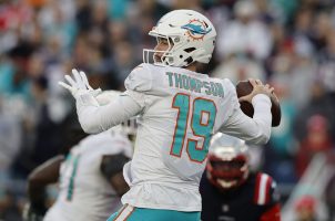 Miami Dolphins Skylar Thompson rookie QB starting Jets AFC Wild Card