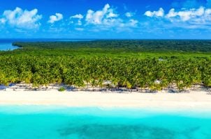 A beach of Punta Cana, Dominican Republic