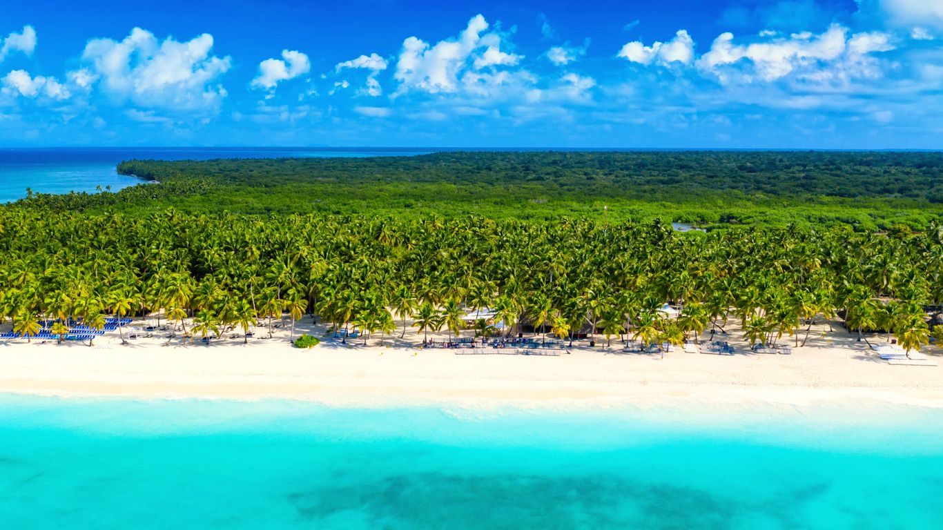 A beach of Punta Cana, Dominican Republic