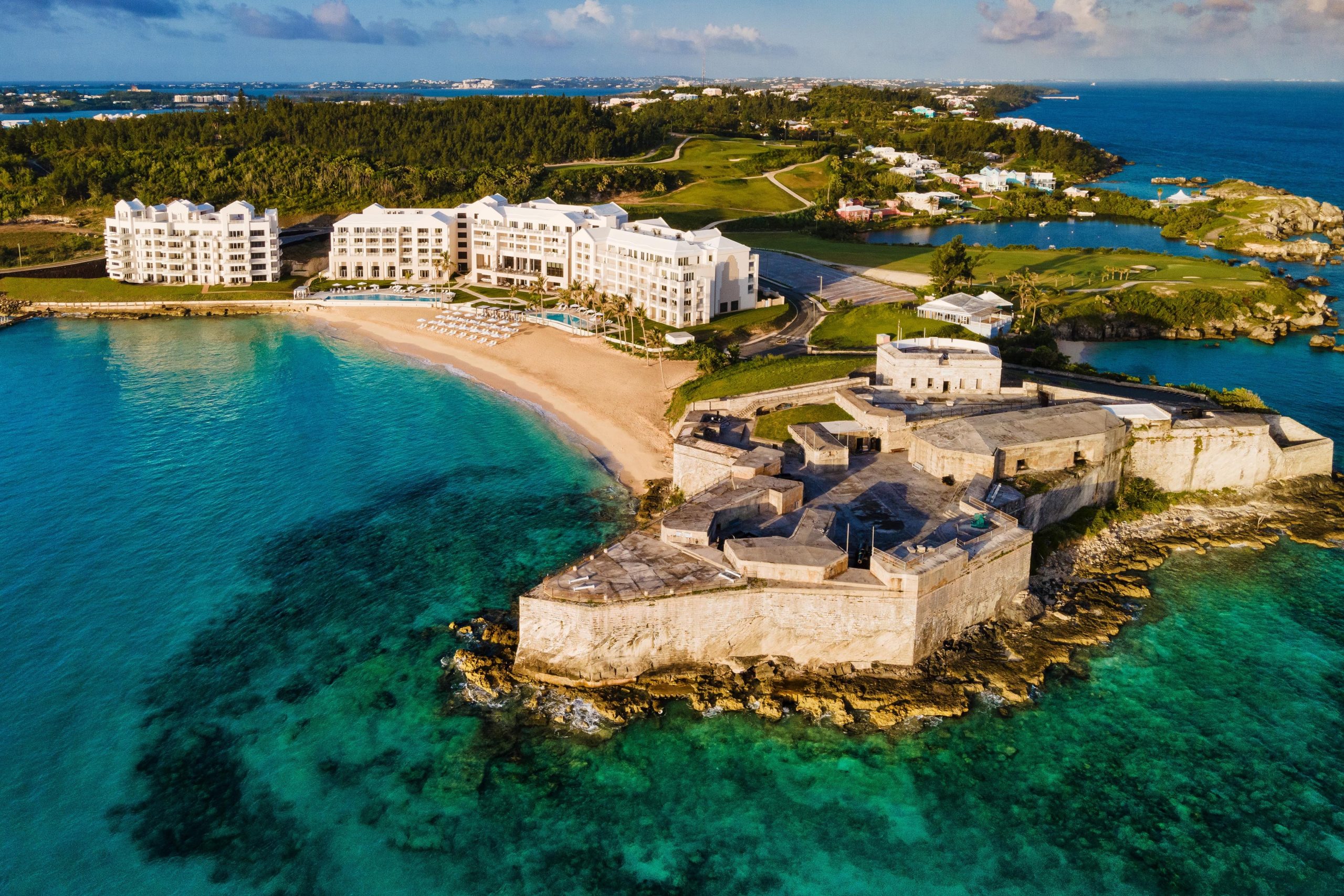 An exterior view of the St. Regis Bermuda Resort