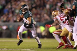 Jalen Hurts Philadelphia Eagles Super Bowl LVII opening line point spread Kansas City Chiefs betting