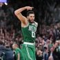 Jayson Tatum Boston Celtics championship odds midseason NBA 2023 warriors nets bucks grizzlies nuggets 76ers