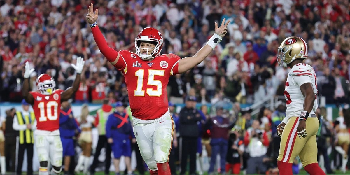 Patrick Mahomes Kansas City Chiefs NFL Super owl LVII Finalists Prop Bet Bills 49ers Bengals Cowboys Eagles Bucs