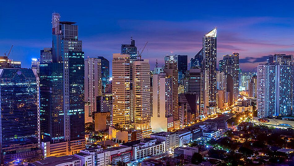 Metro Manila skyline at night