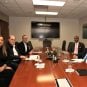 Premier Burt and Minister Campbell meet with representatives of the St. Regis owners.